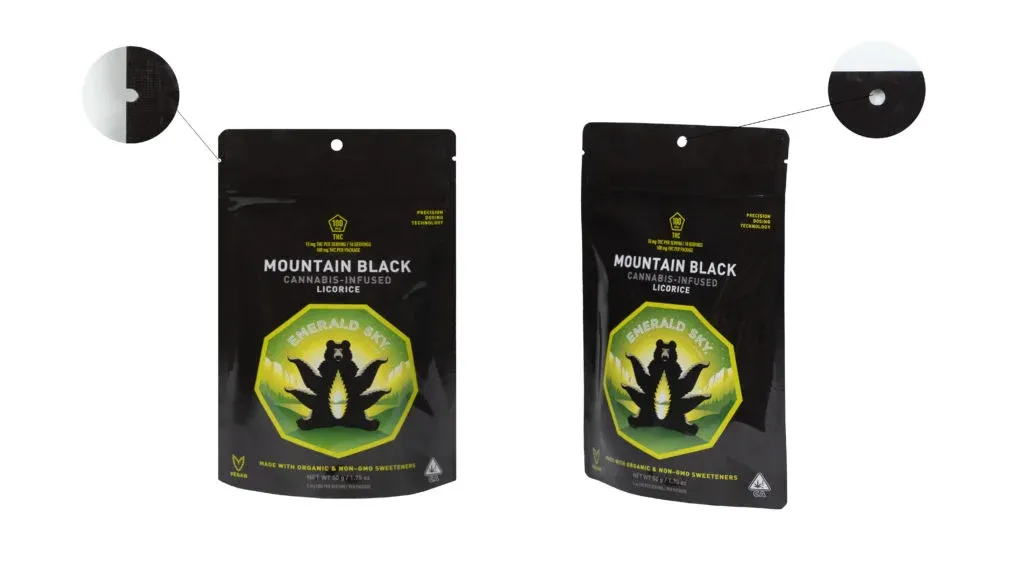 granule pouch packaging sample