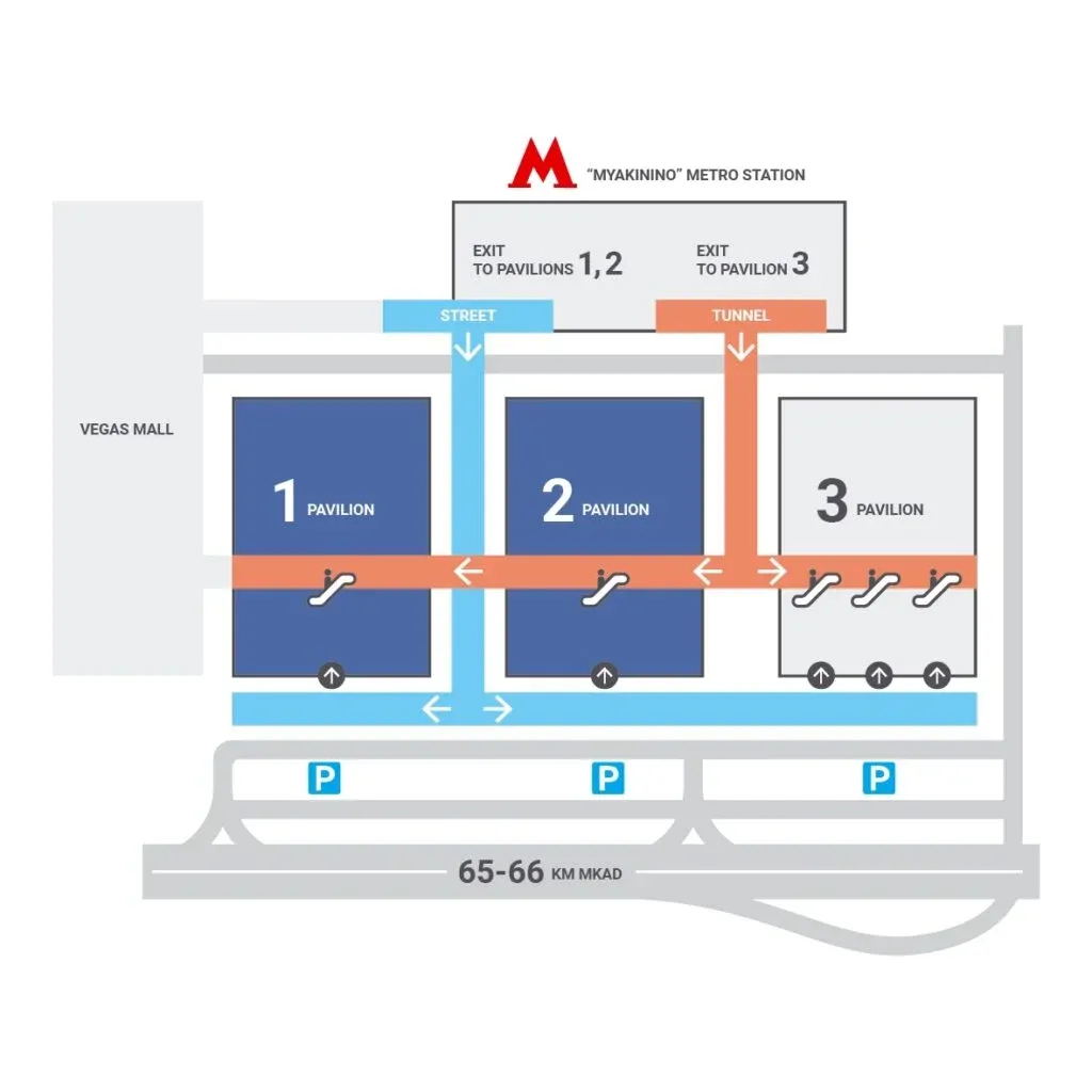 Crocus Expo Moscow venue map