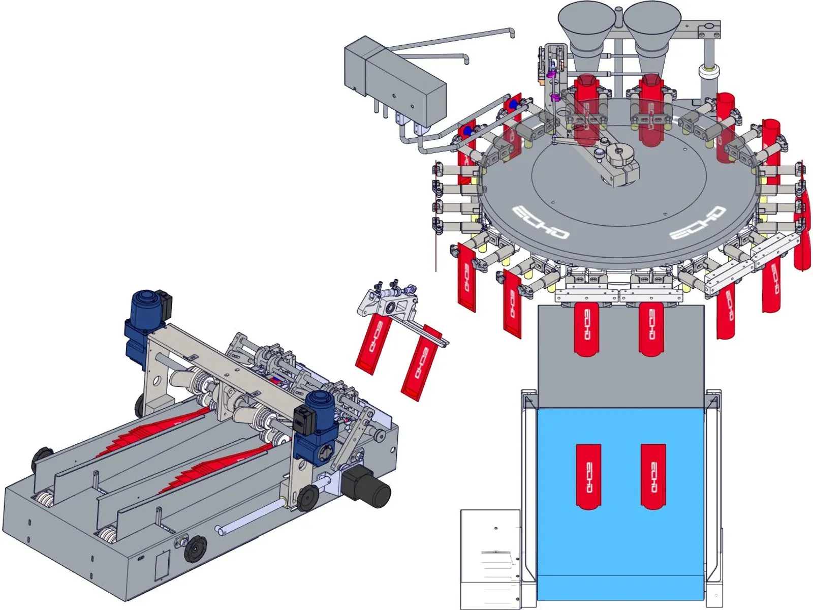 MR8S double bag feeding layout (horizontal bag magazine)