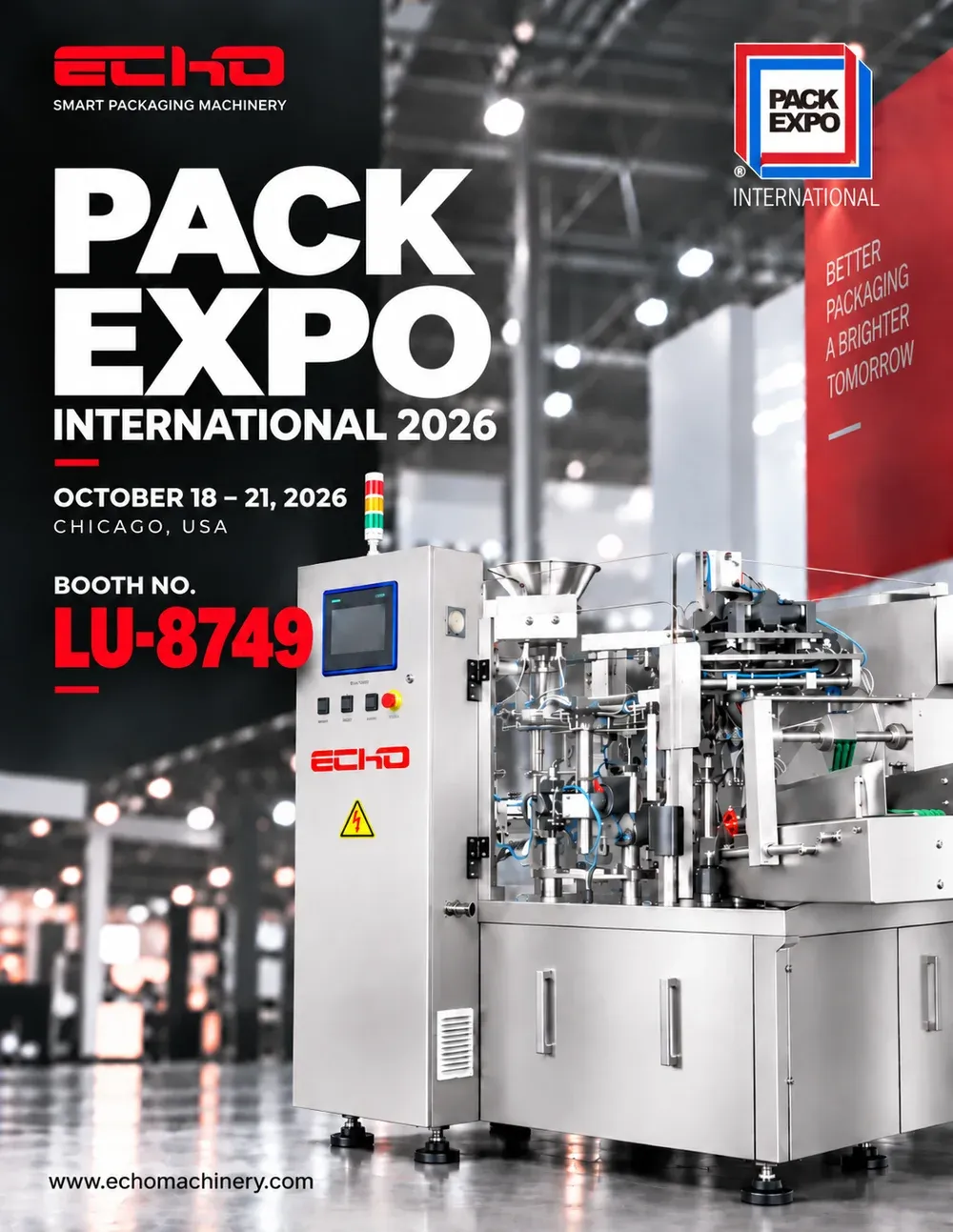 Exhibition丨PACK EXPO International 2026 (18 – 21 October)