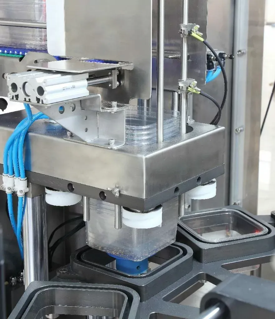 Automatic Tray Filling & Capping Machine